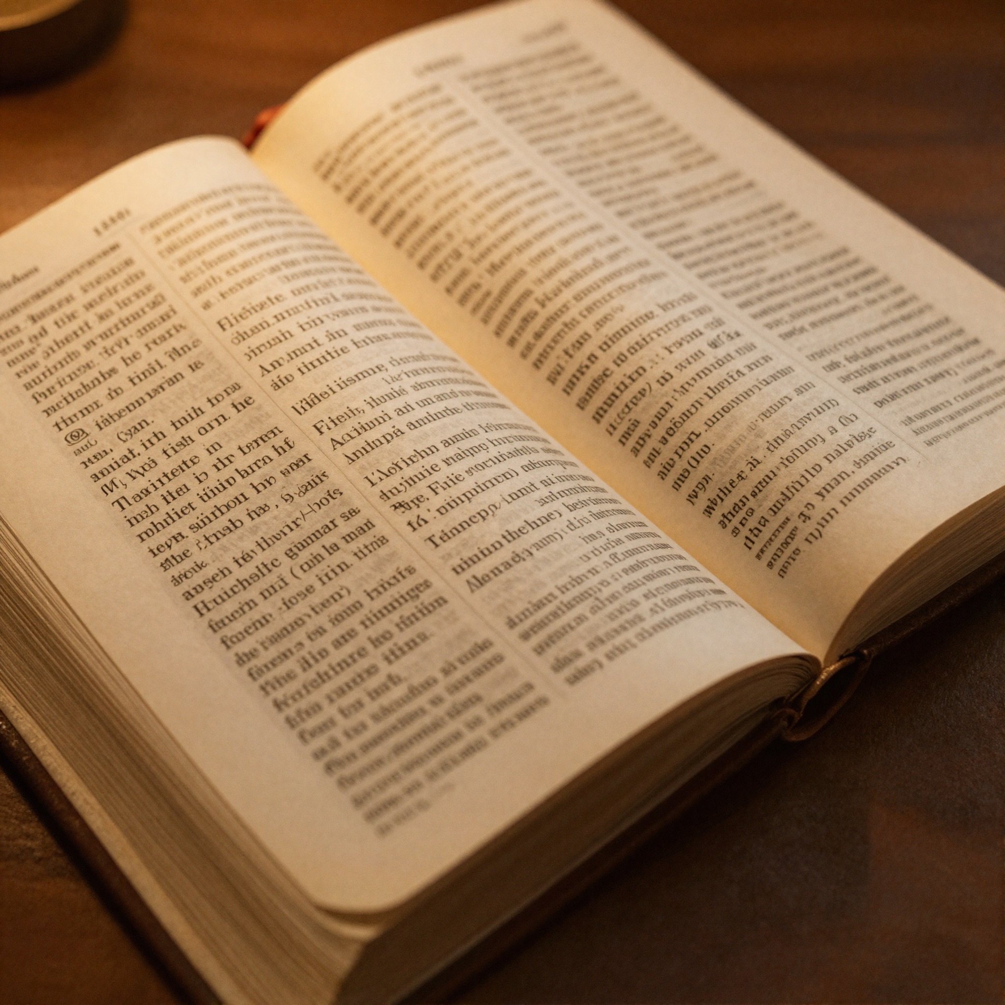 Open scripture book